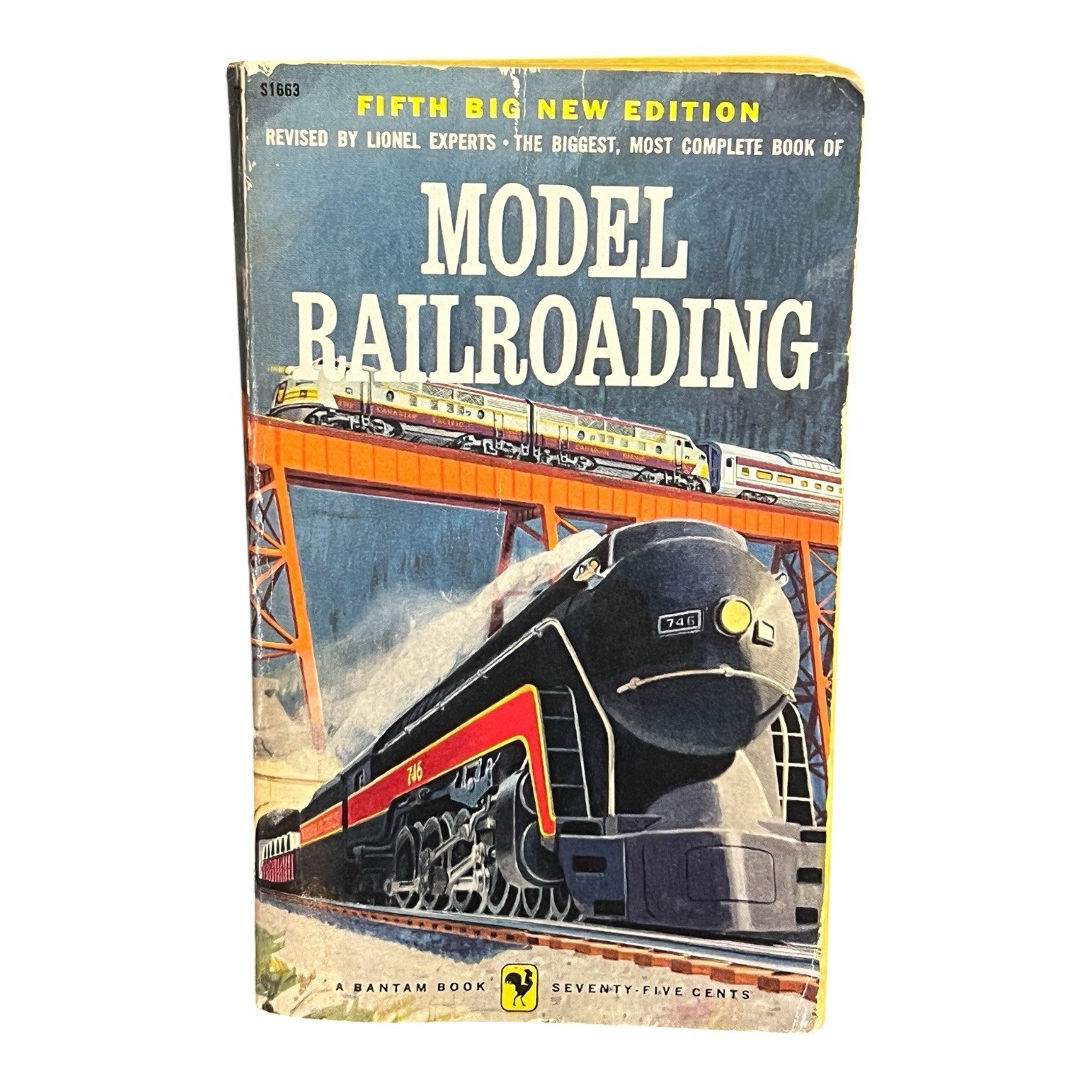 1958 Fifth Big New Edition Model Railroading Bantam Soft Cover Book