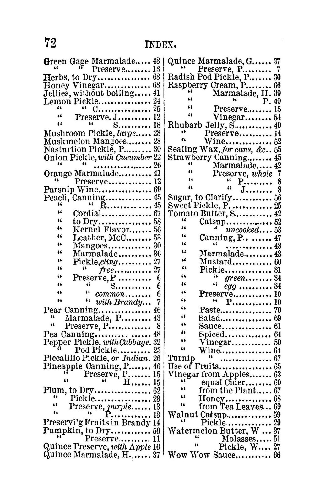 1869 Preserving, Pickling & Canning, Fruit Manual Book 88 Pages