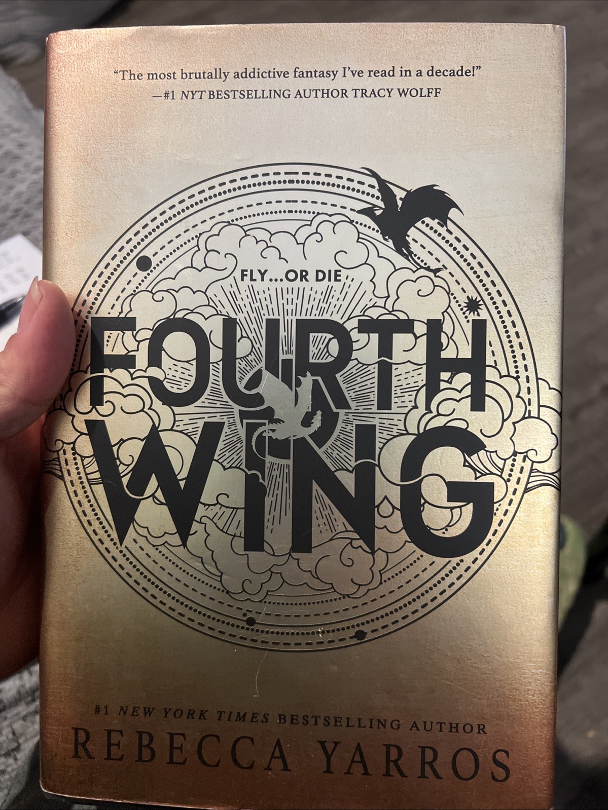 Fourth Wing by Rebecca Yarros, First Edition Very Good B-690