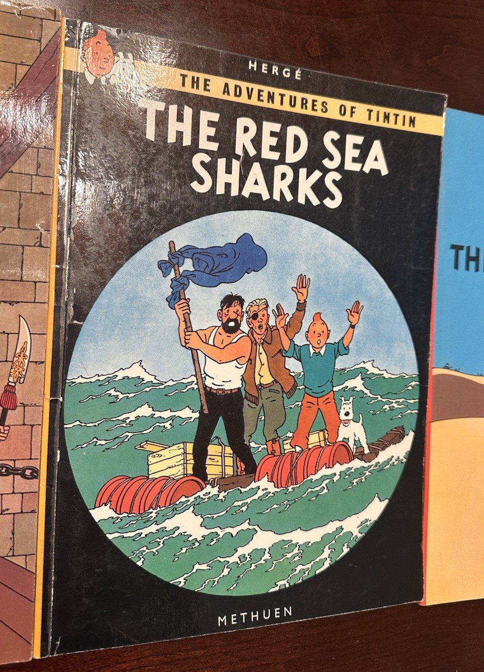 Lot of 3 The Adventures of Tintin by Herge Paperback Graphic Novels PB 1972