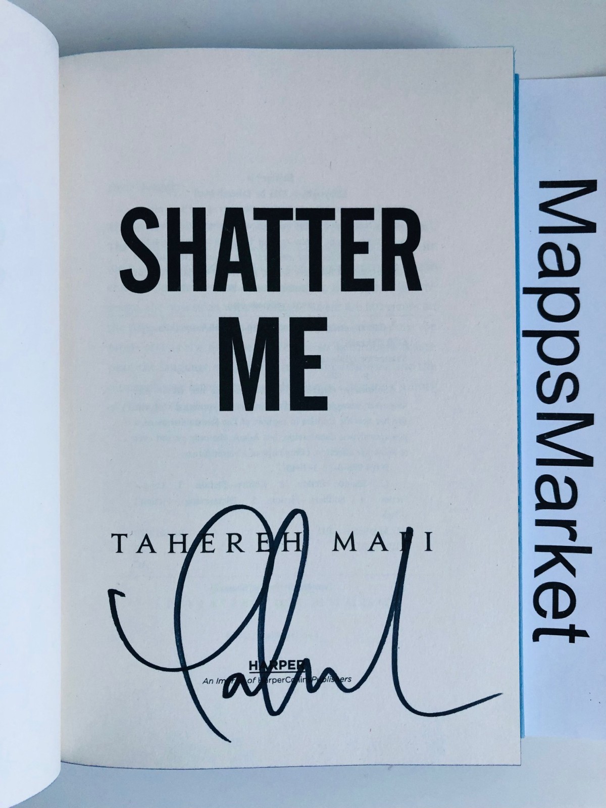 SIGNED Shatter Me Tahereh Mafi COLLECTOR’S DELUXE LIMITED EDITION HC ~ Stenciled