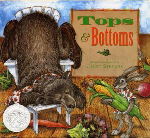 Tops and Bottoms by Janet Stevens (1995, Hardcover)