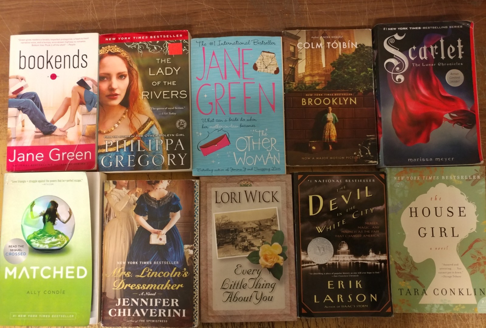 Lot of 5-LBS Large Trade Literature Fiction Paperback BestSeller RANDOM Books