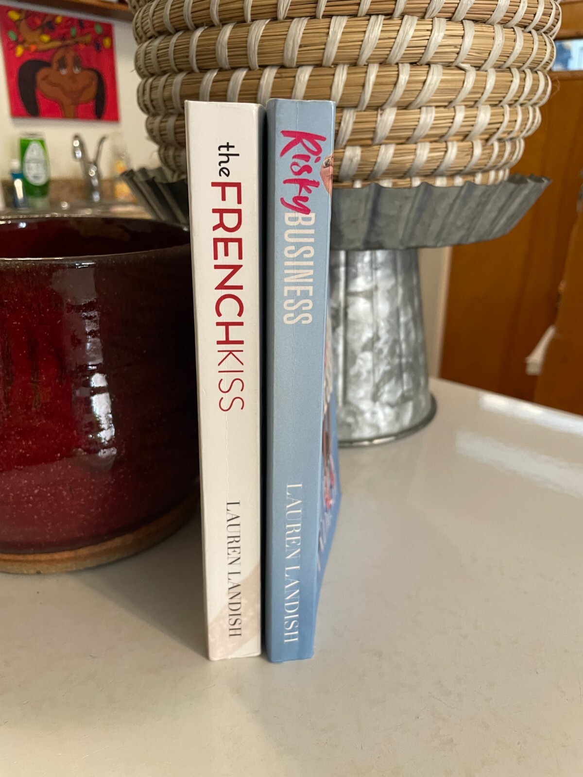 2 Lauren Landish Books French Kiss and Risky Business Stand A Lone Paper Back