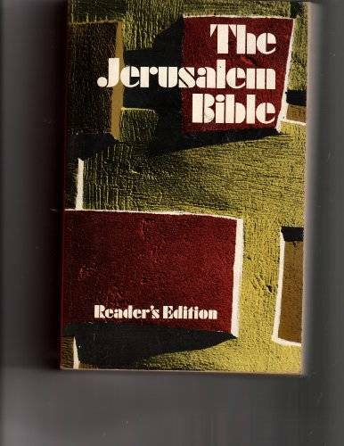 The Jerusalem Bible – Paperback By Jones, Alexander – GOOD