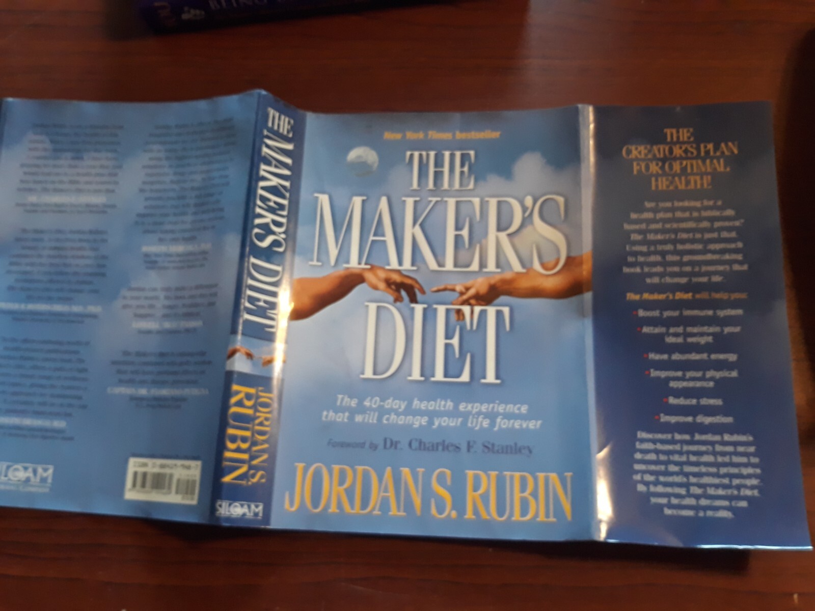 The Maker’s Diet by Jordan Rubin, DUST COVER for hardcover book (dust cover ONLY
