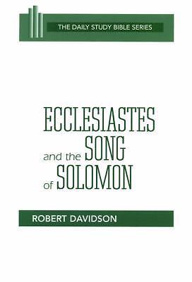Ecclesiastes and the Song of Solomon; The Da- 9780664245894, Davidson, paperback