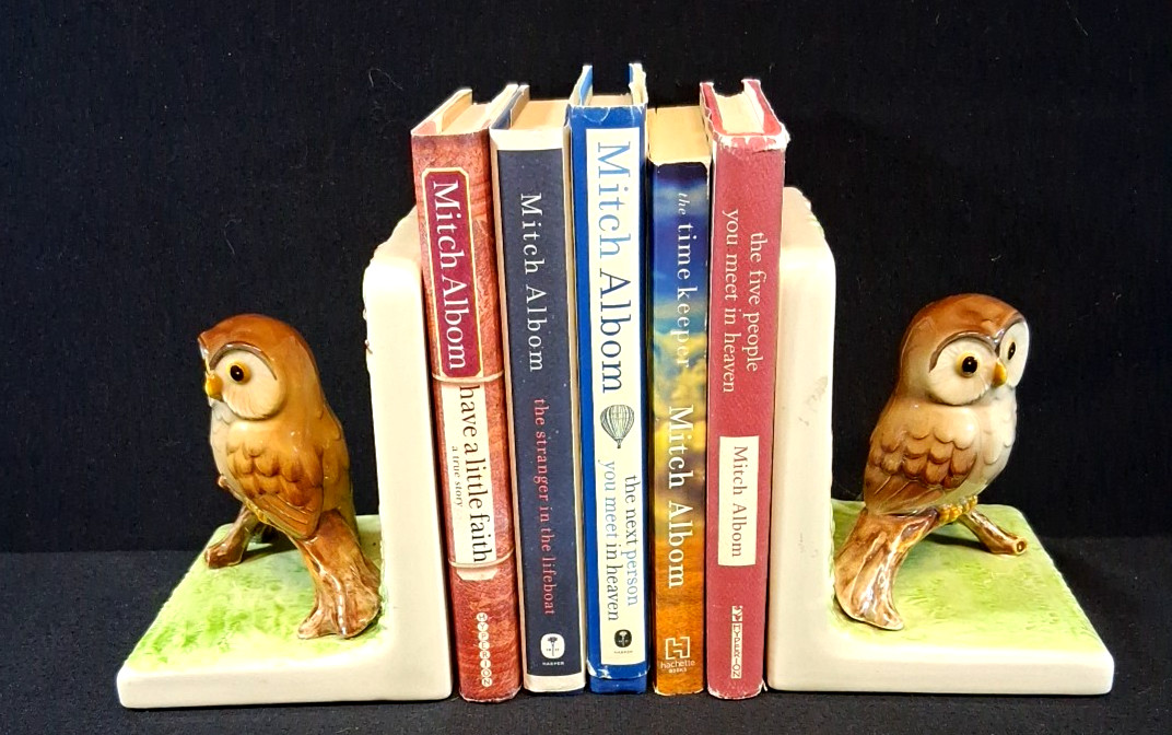 Mitch Albom Lot of 5 Books~Have a Little Faith ~The Stanger in the Lifeboat~LVPL