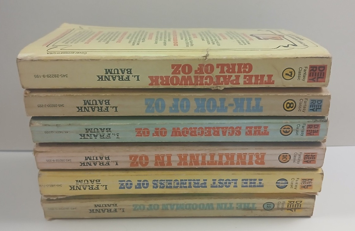 Set of 12 (1-12) Wizard of Oz Del Rey – Vintage Paperback