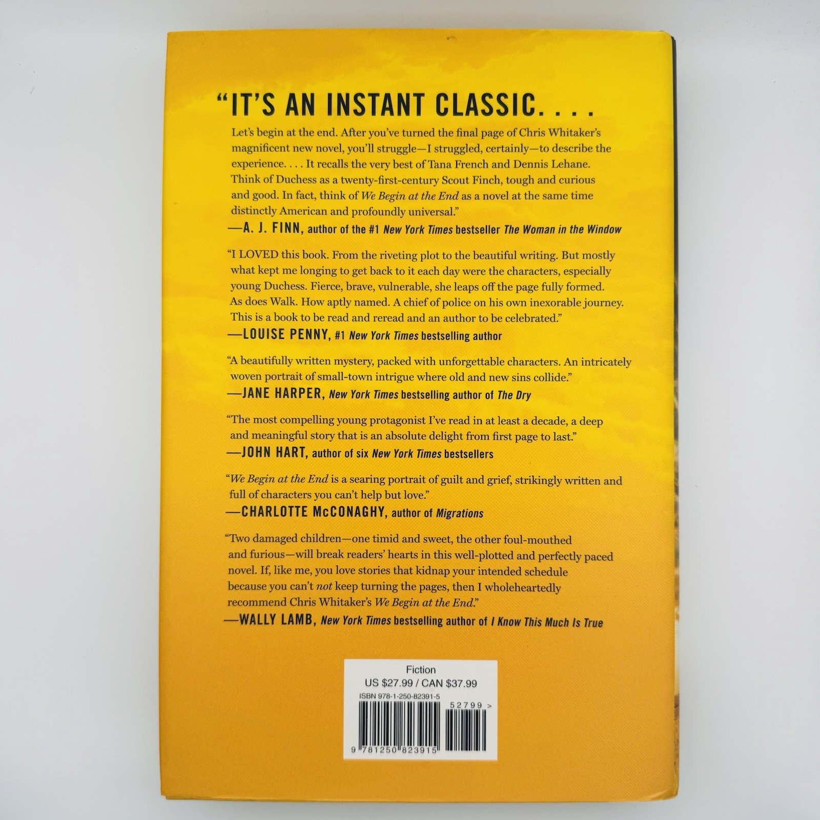 We Begin At The End Chris Whitaker Hardcover Barnes and Noble Book Club Edition